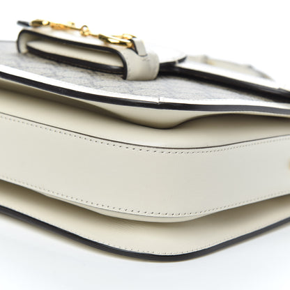 Gucci GG Supreme Monogram Horsebit 1955 Shoulder Bag Beige Mystic White 10 of 11