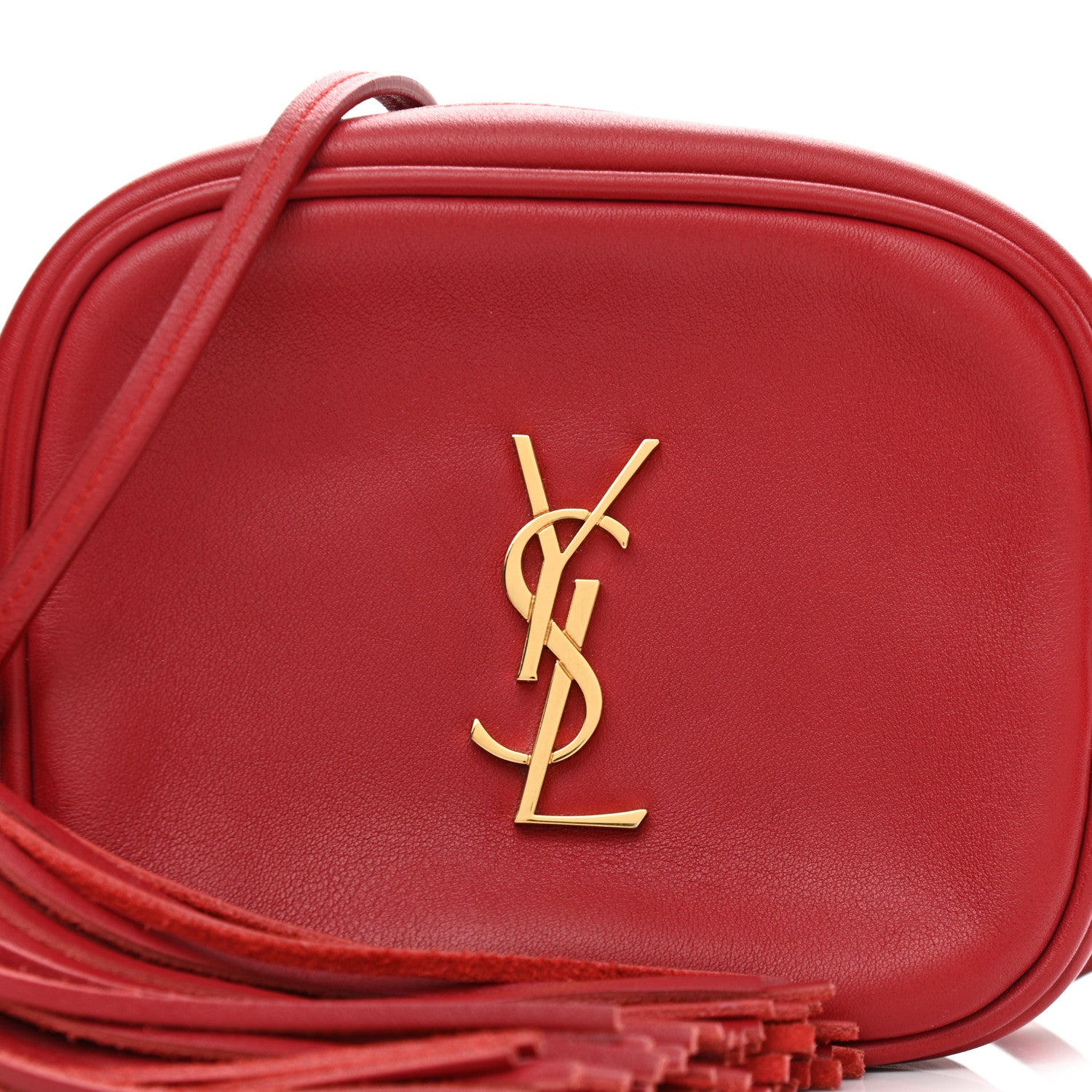 Saint Laurent Nappa Monogram Blogger Bag New Red 8 of 11