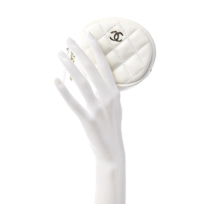 Chanel Lambskin Quilted Coin Purse White 2 of 7