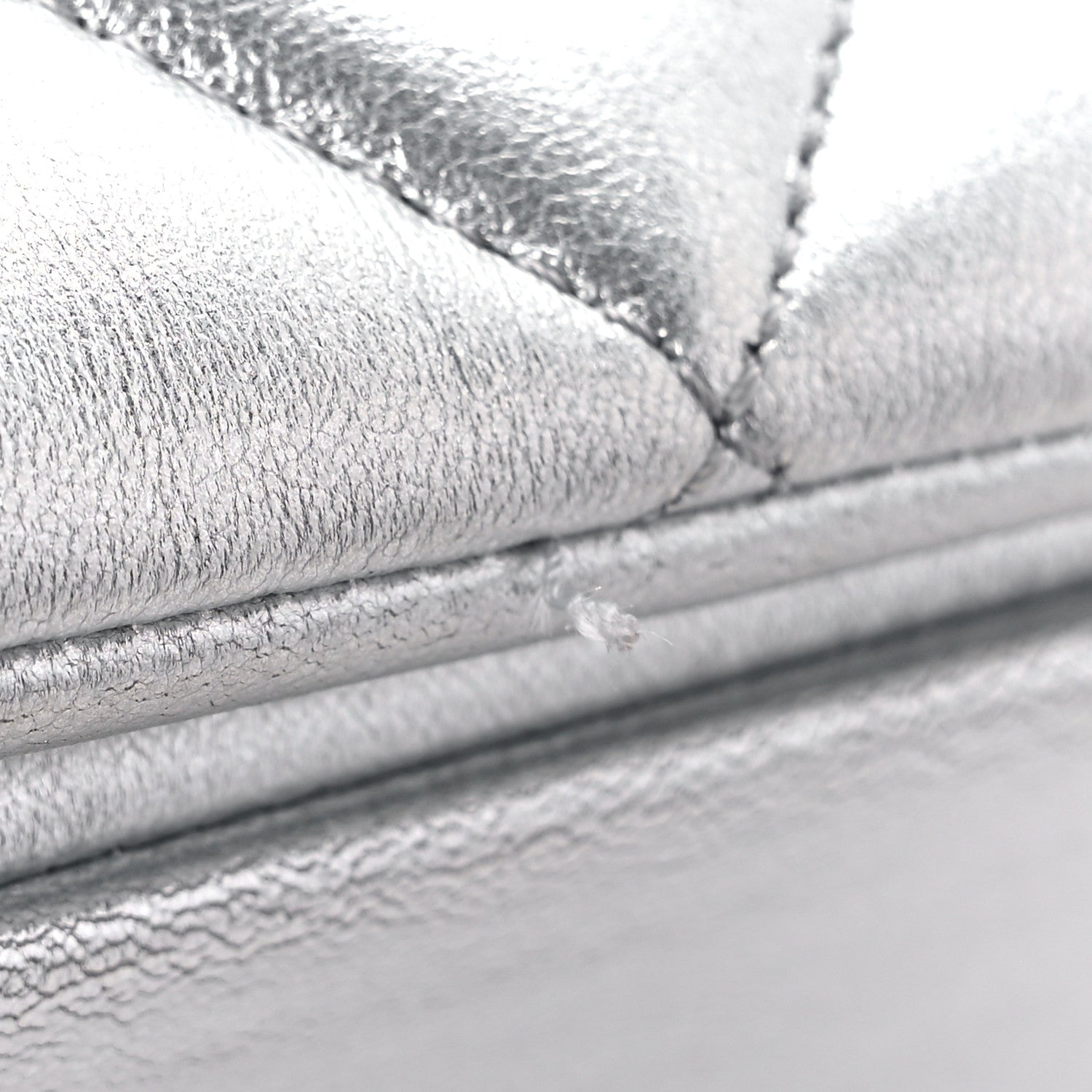 Chanel Metallic Lambskin Quilted Small Trendy CC Flap Dual Handle Bag Silver 14 of 14