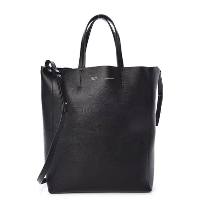 Celine Grained Calfskin Small Vertical Cabas Black 1 of 8
