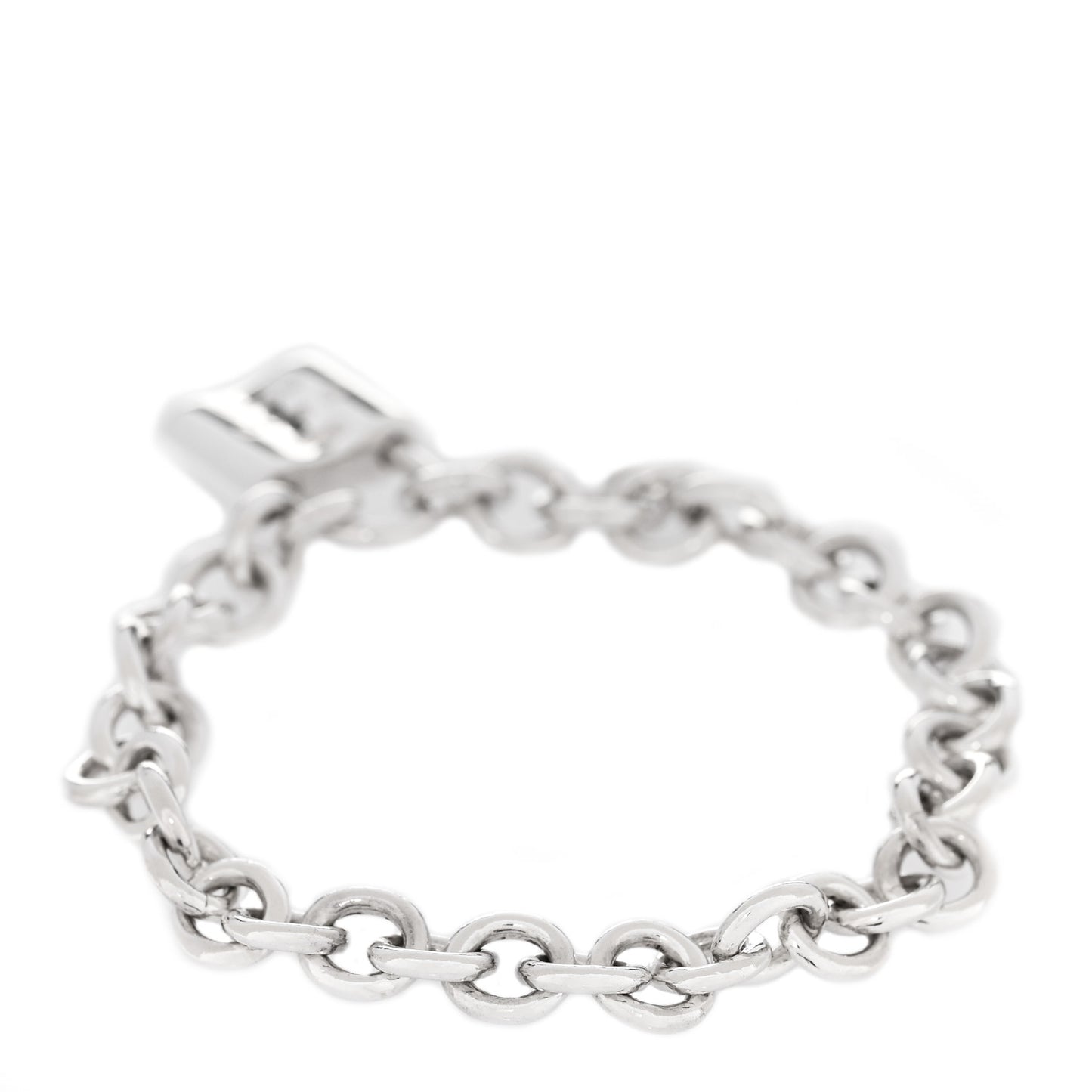 Sterling Silver 1837 Lock Charm Bracelet