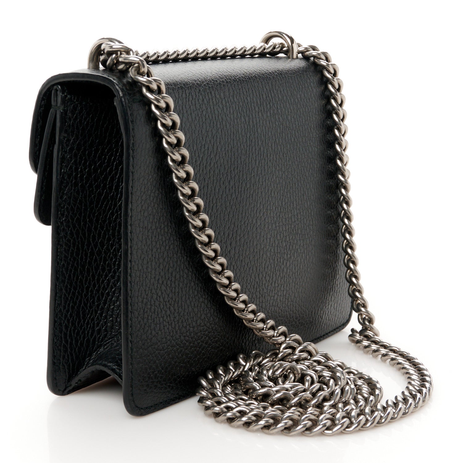 Gucci Calfskin Mini Dionysus Shoulder Bag Black 3 of 11