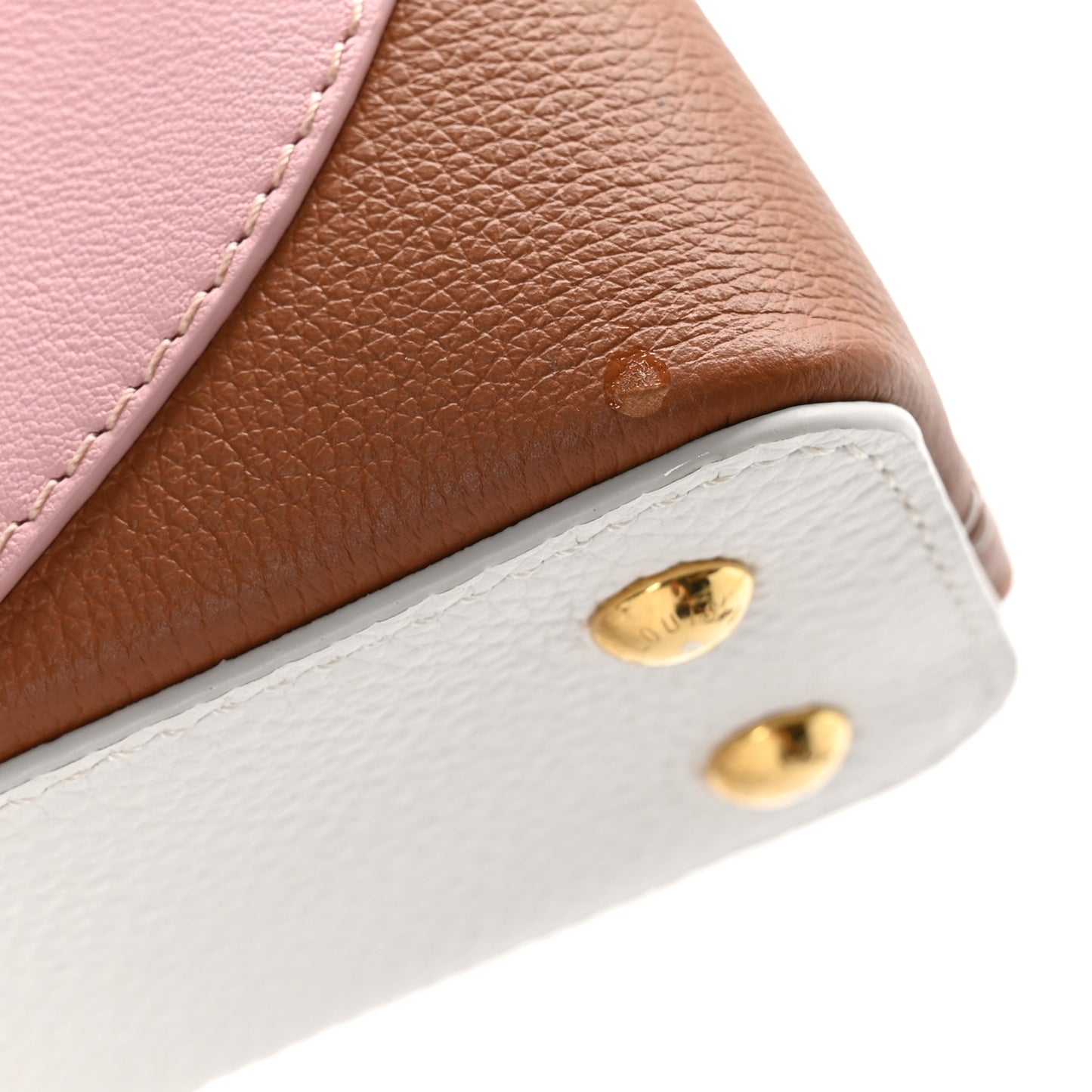 Taurillon Calfskin Patent Gelato Mini Capucines Fraise Pink