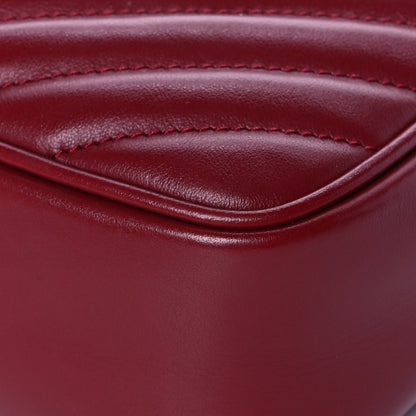 Saint Laurent Calfskin Matelasse Monogram Lou Camera Bag Red 13 of 14