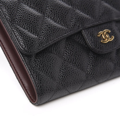 Chanel Caviar Quilted Large Flap Wallet Black 7 of 10