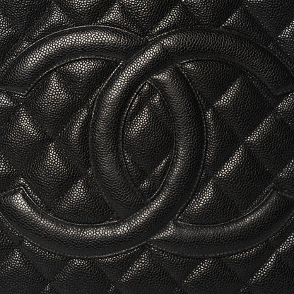 Chanel Caviar Quilted Medallion Tote Black 8 of 10
