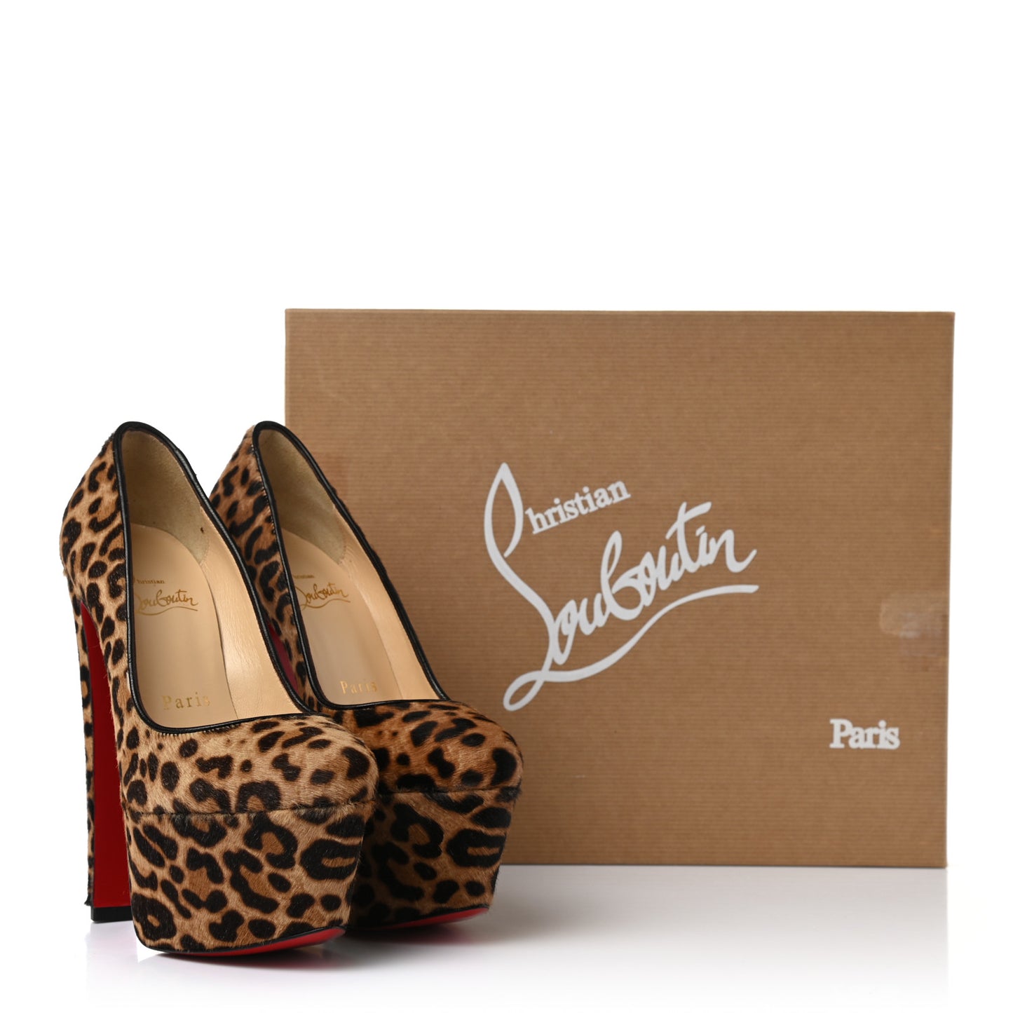 Pony Hair Jaguar Print Alta Vicky 160 Pumps 35.5 Brown