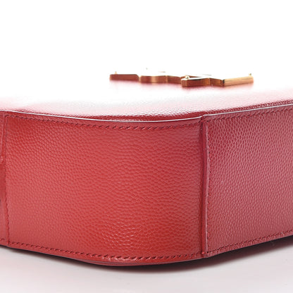 Saint Laurent Grain De Poudre Small Classic Monogram Camera Bag New Red 5 of 9