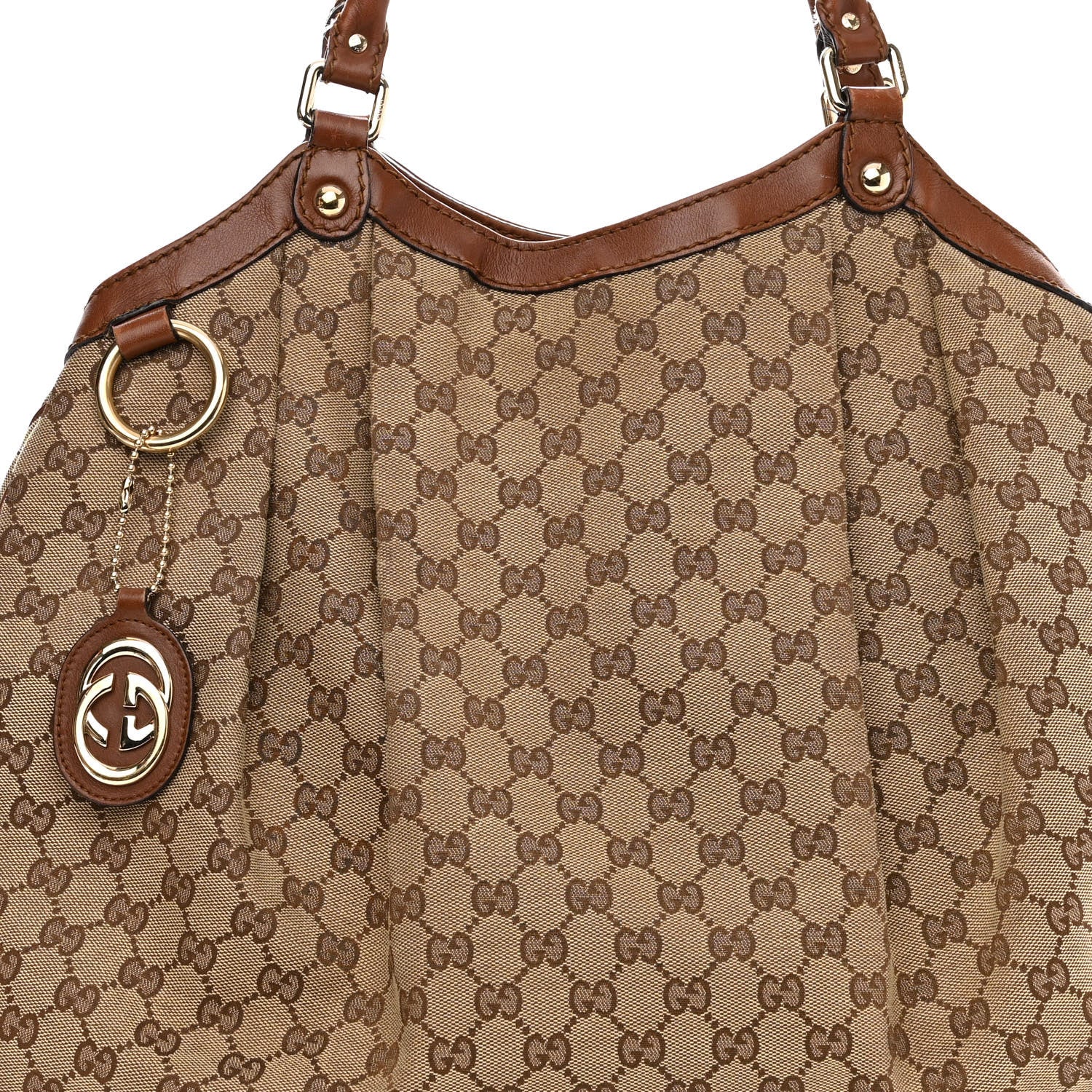 Gucci Monogram Large Sukey Tote Brown 7 of 13