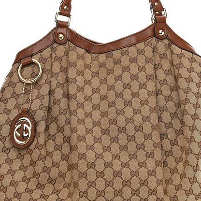 Gucci Monogram Large Sukey Tote Brown 7 of 13
