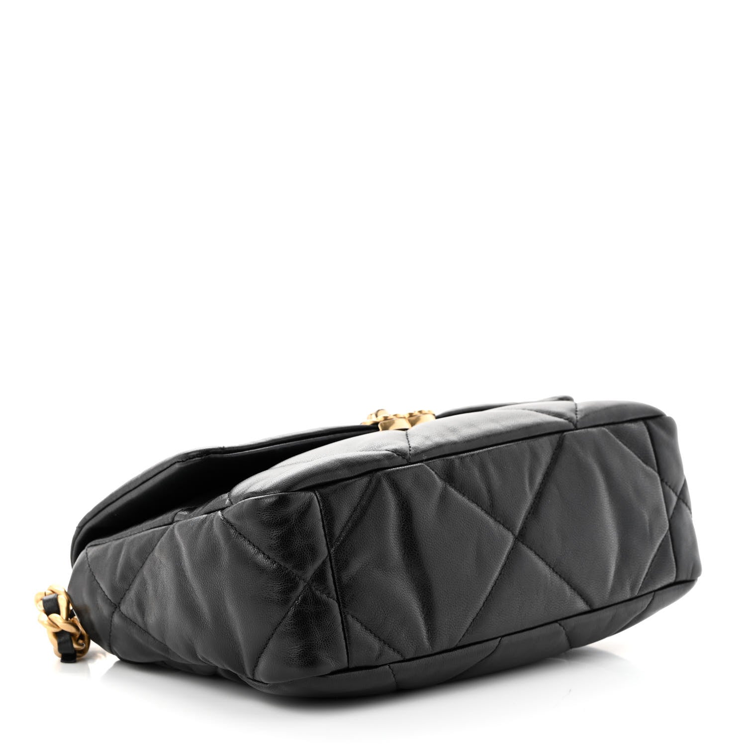 Chanel Goatskin Quilted Medium Chanel 19 Flap Black 4 of 13