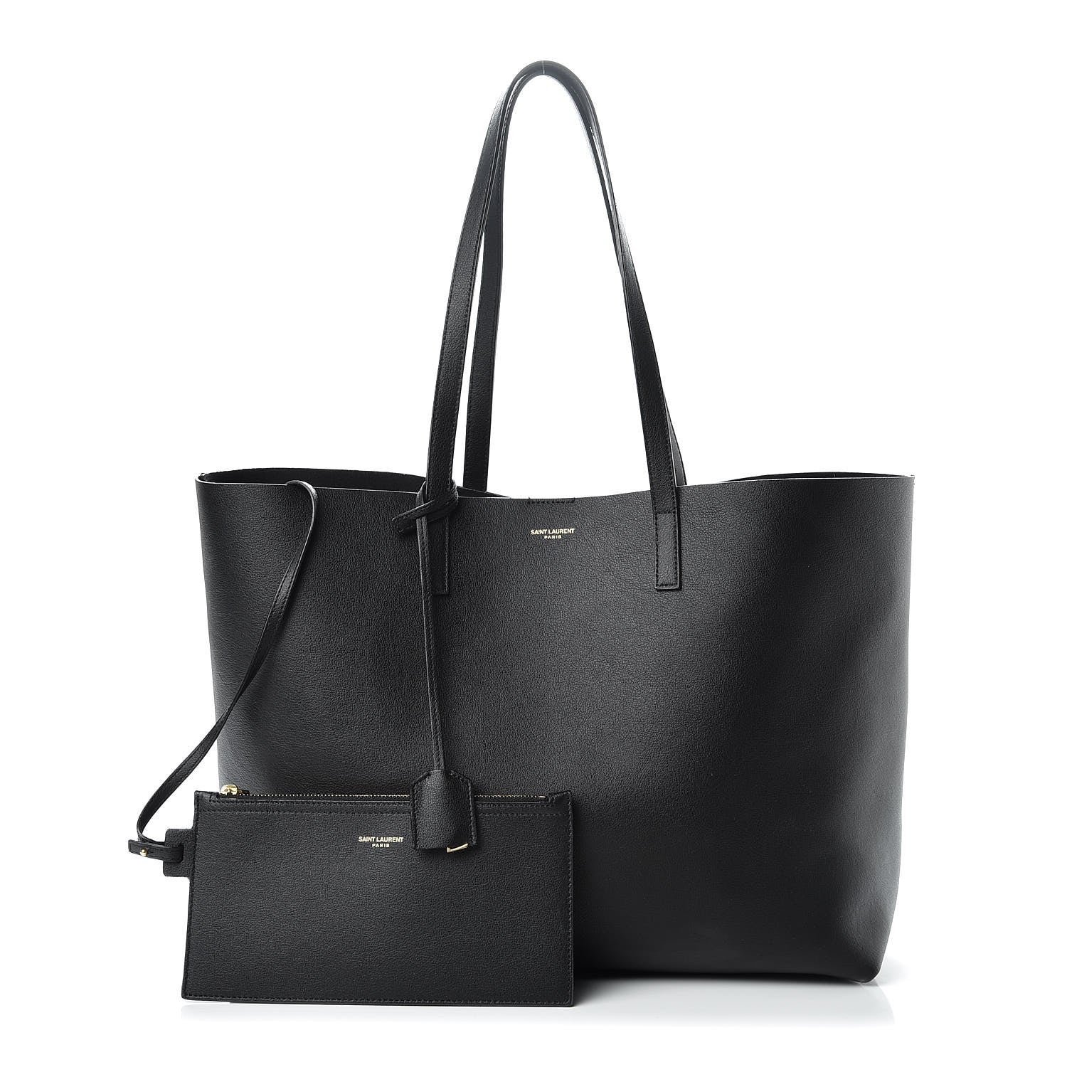 Saint Laurent Calfskin Large Shopping Tote Black 1 of 12
