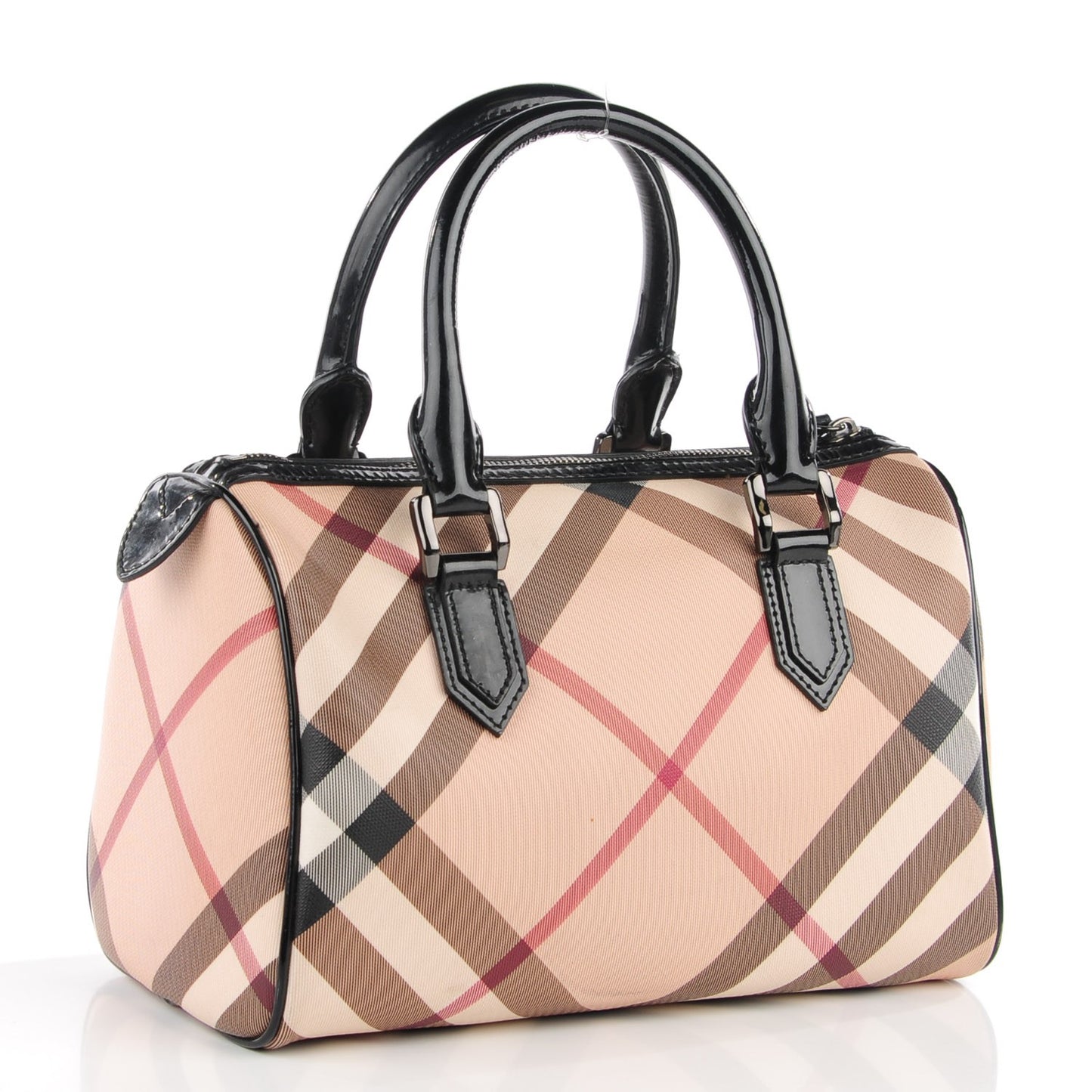 Nova Check Small Chester Bowling Bag Black