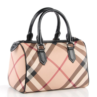 Burberry Nova Check Small Chester Bowling Bag Black 3 of 9