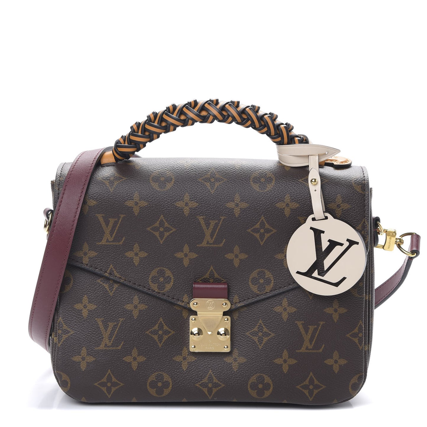 Monogram Braided Pochette Metis Safran
