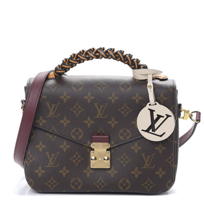 Louis Vuitton Monogram Braided Pochette Metis Safran 1 of 8