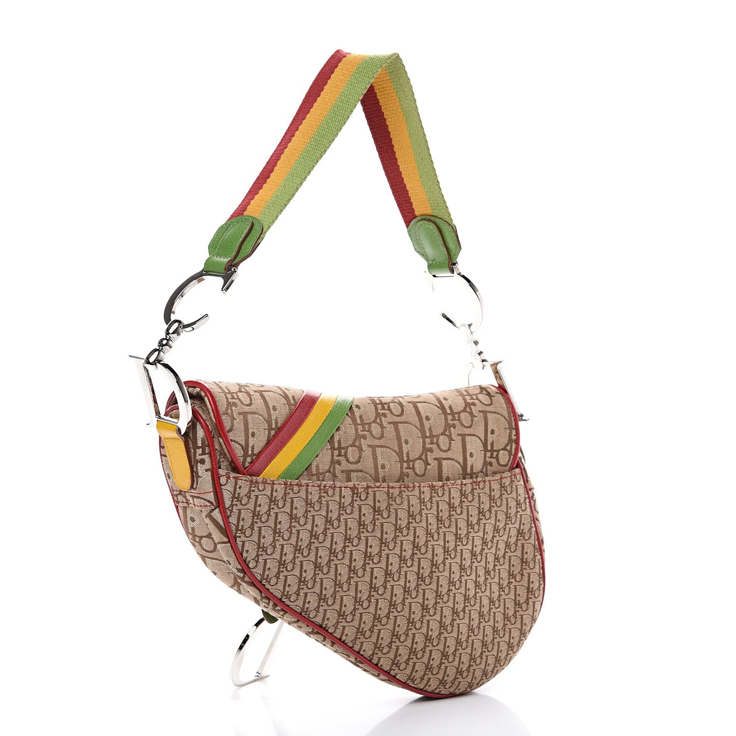Monogram Rasta Saddle Bag Beige