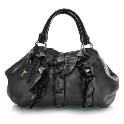 Prada Nappa Ruffle Bag Black 1 of 7