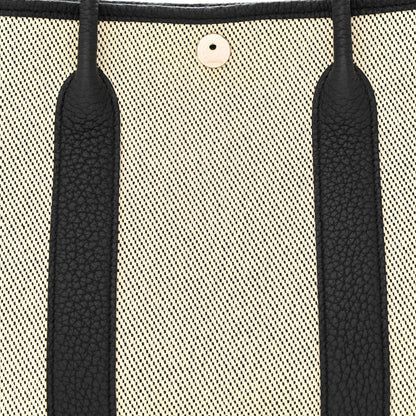 Hermes Twill H Negonda Garden Party 30 TPM Tote Ecru Black 8 of 10
