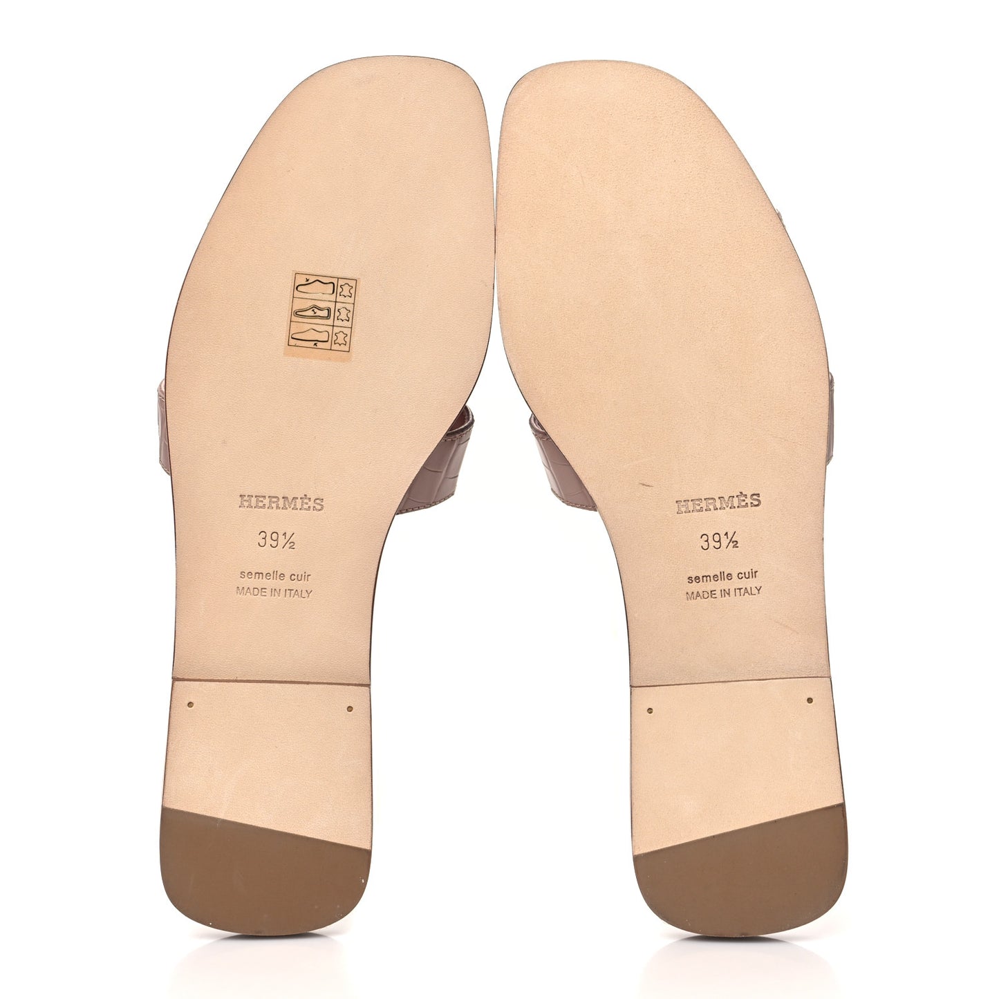Matte Crocodile Oran Sandals 39.5 Blush