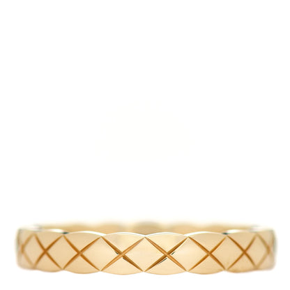 Chanel 18K Yellow Gold Mini Coco Crush Ring 56 7.5 1 of 6