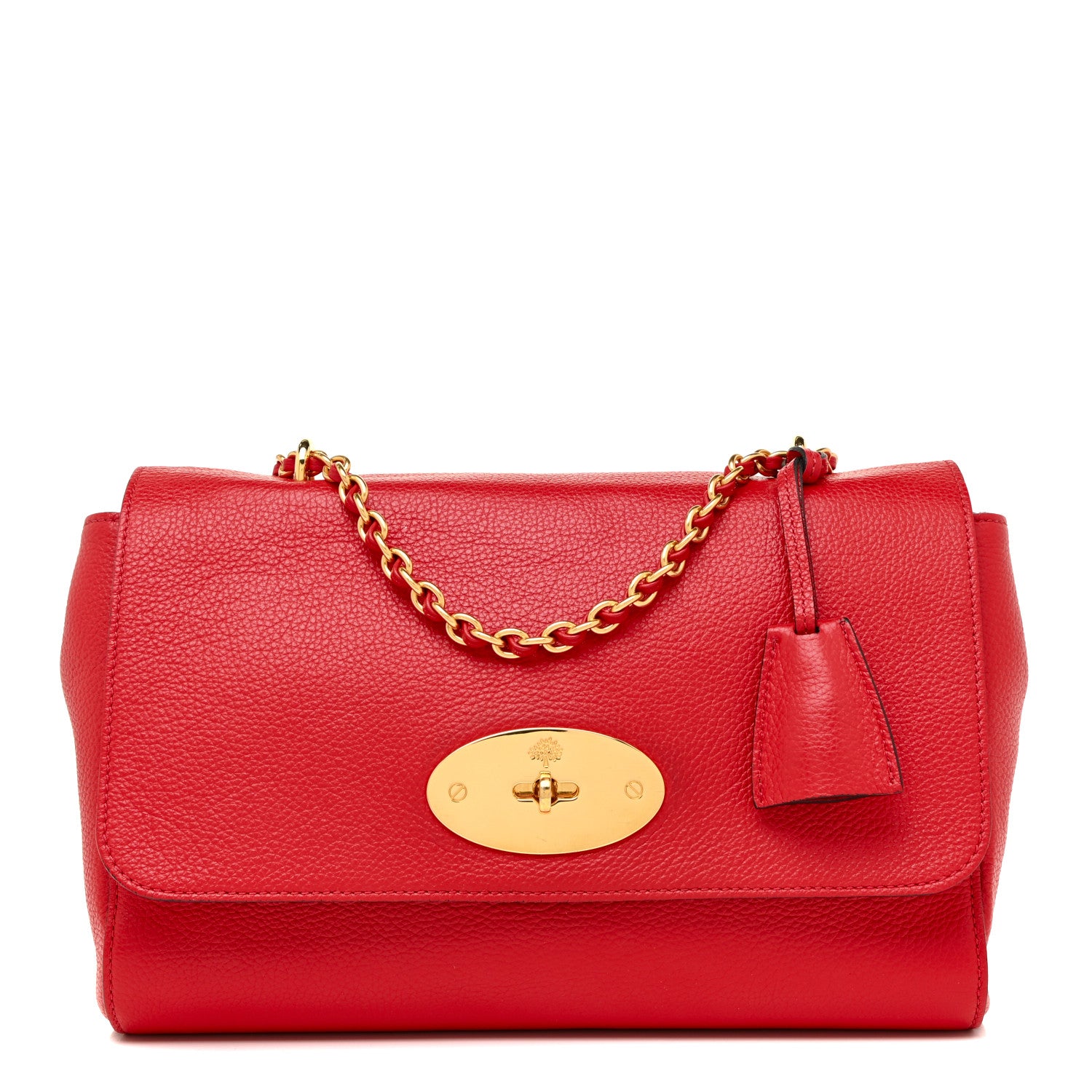 Mulberry Small Classic Grain Calfskin Medium Lily Flap Scarlet 1 of 15