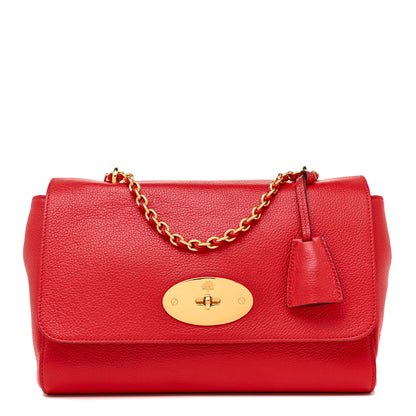 Mulberry Small Classic Grain Calfskin Medium Lily Flap Scarlet 1 of 15