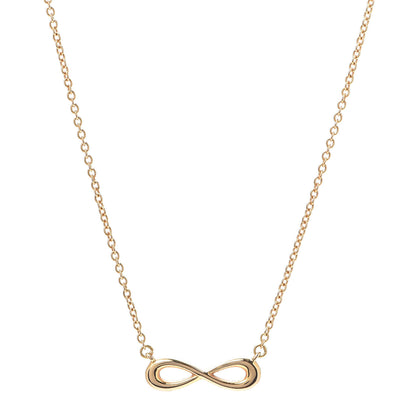 Tiffany 18K Yellow Gold Infinity Pendant Necklace 1 of 6