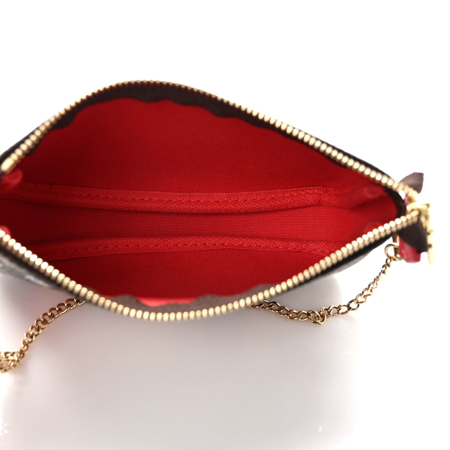 Monogram 2021 Christmas Animation London Mini Pochette Accessories Red