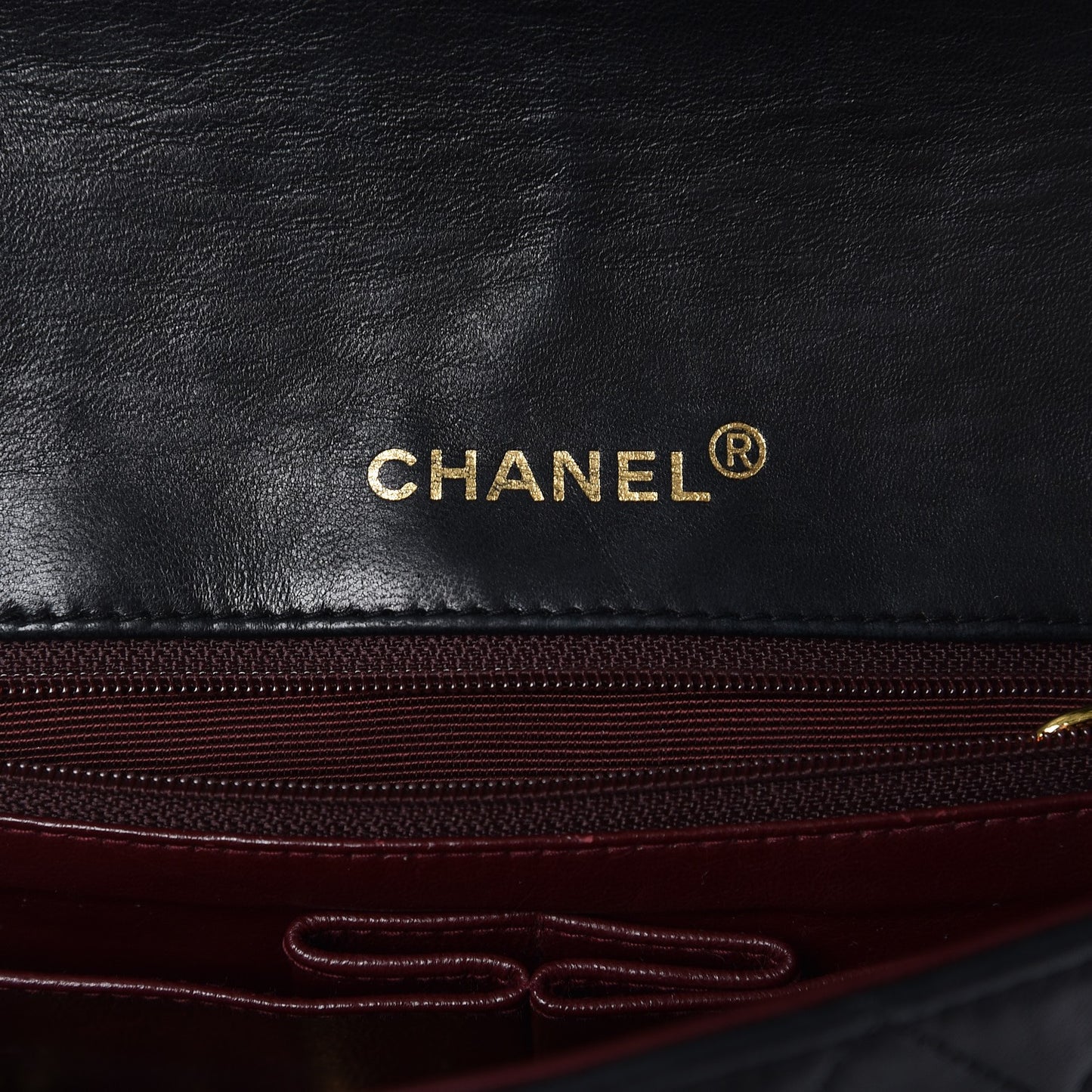 Lambskin Quilted Small Single Flap Black