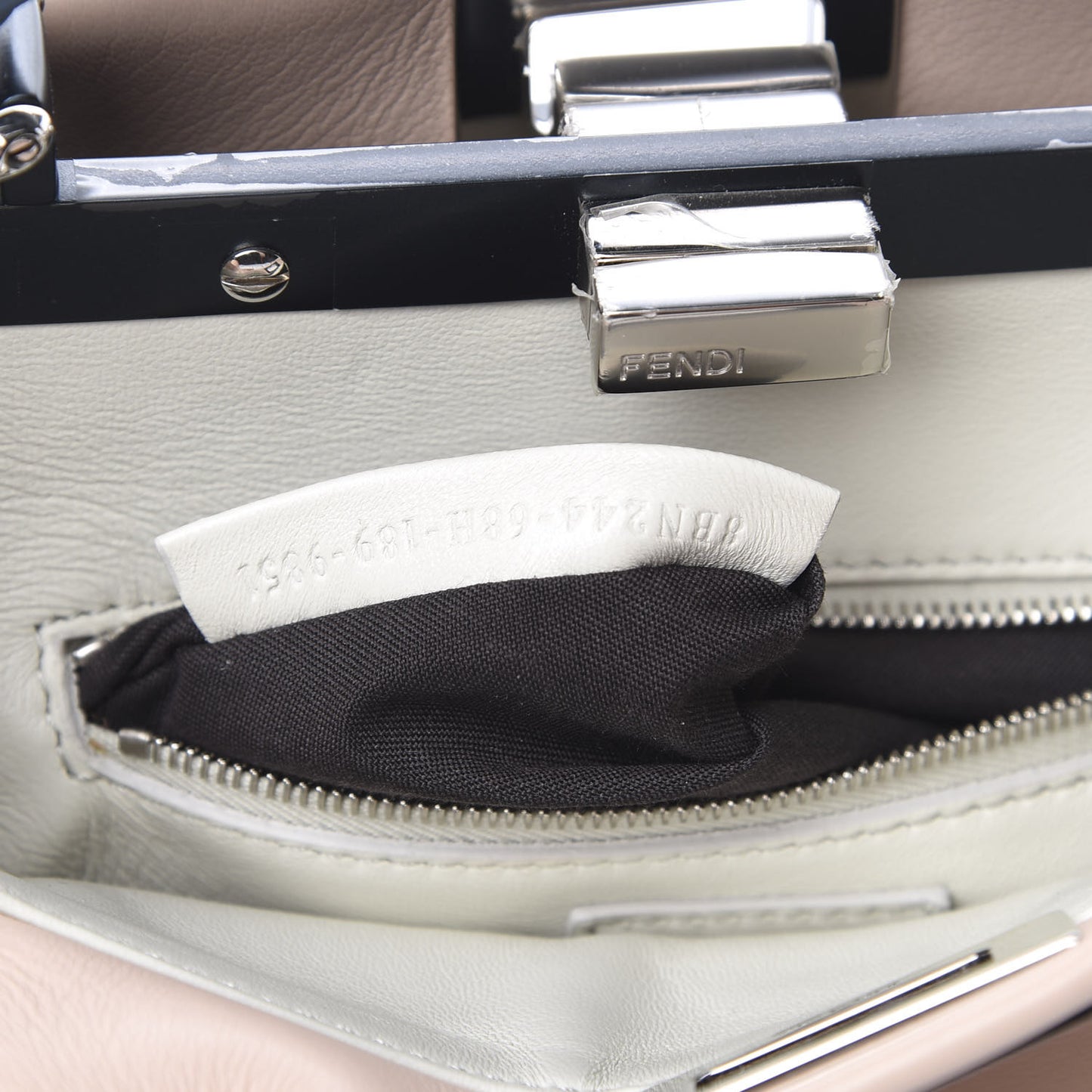 Nappa Colorblock Mini Peekaboo Iconic Satchel Soap Amazzonia Opal