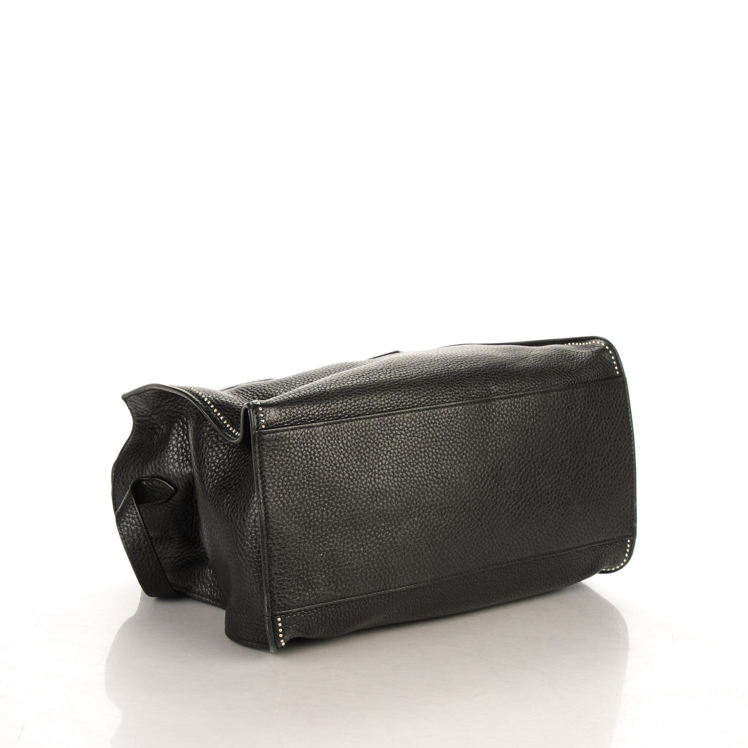 Gucci Pebbled Calfskin Ramble Studded Layered Tote Black 4 of 7