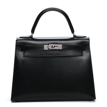 Hermes Box Kelly Sellier 28 Black 1 of 23