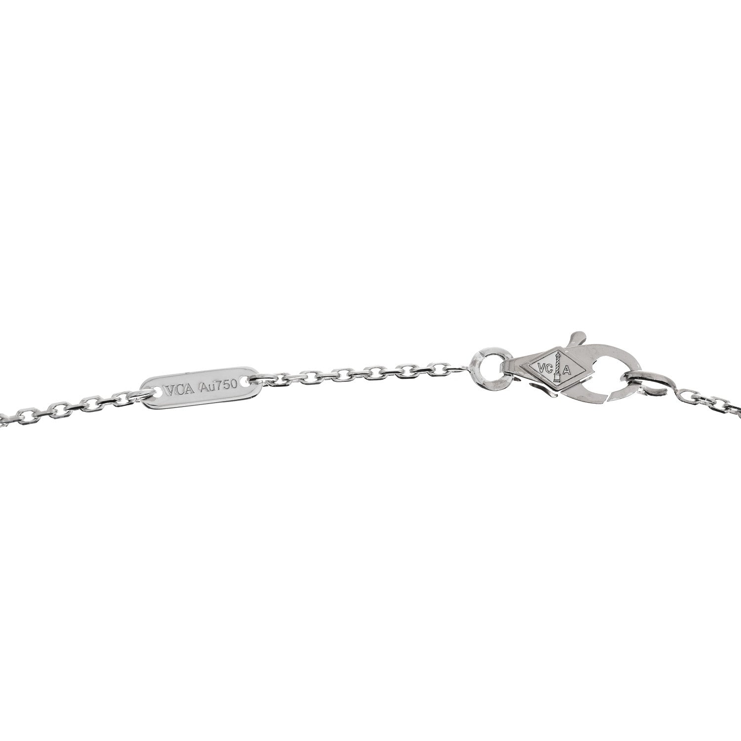 Van Cleef & Arpels 18K White Gold Diamond Mini Frivole Pendant Pave Necklace 5 of 7