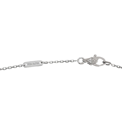 Van Cleef & Arpels 18K White Gold Diamond Mini Frivole Pendant Pave Necklace 5 of 7