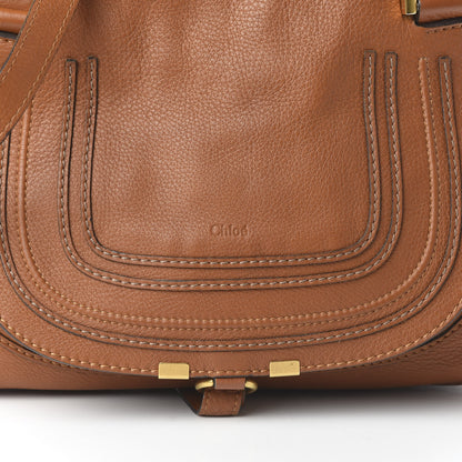 Chloe Calfskin Medium Marcie Satchel Tan 10 of 10