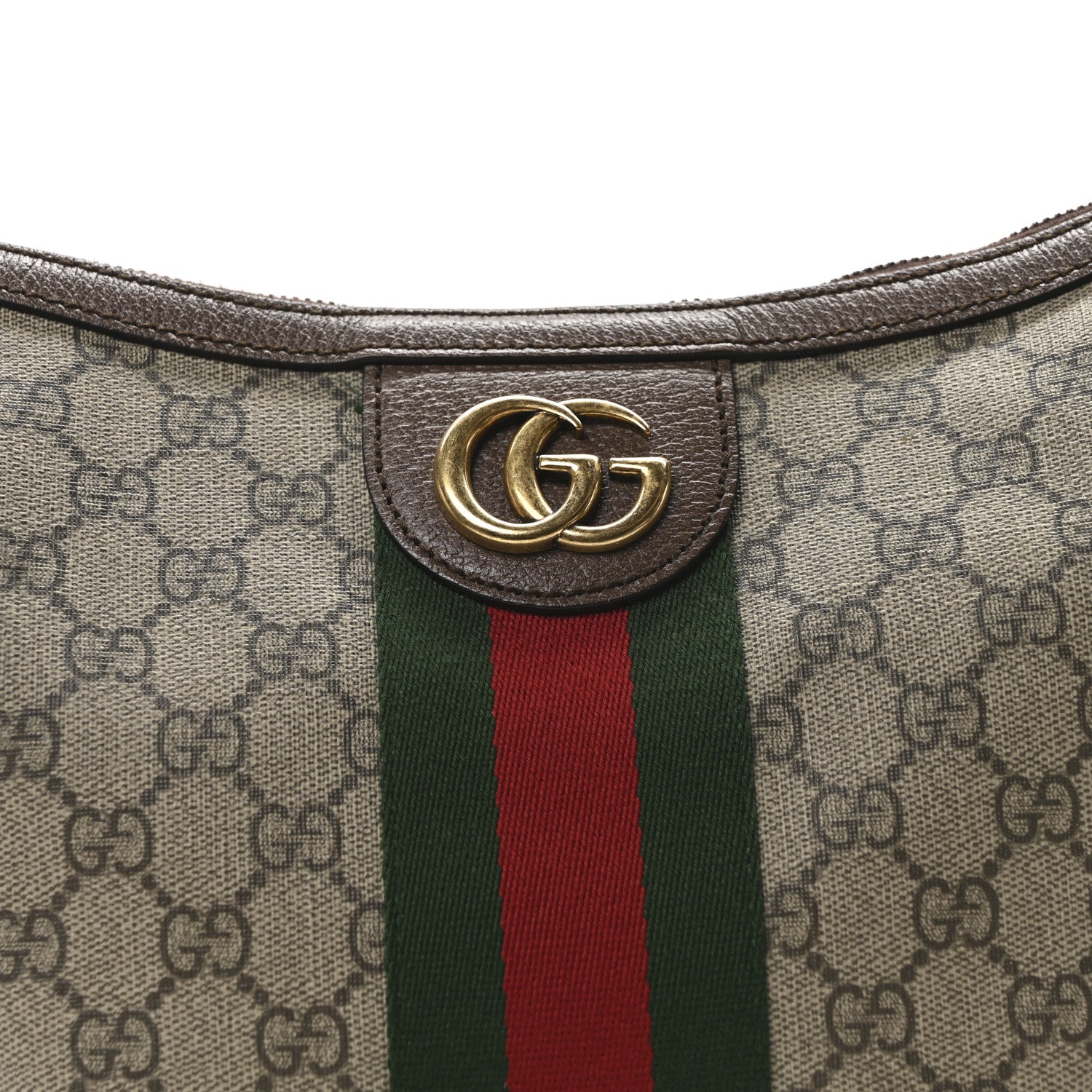 Gucci GG Supreme Monogram Web Small Ophidia Half Moon Hobo Brown 8 of 10