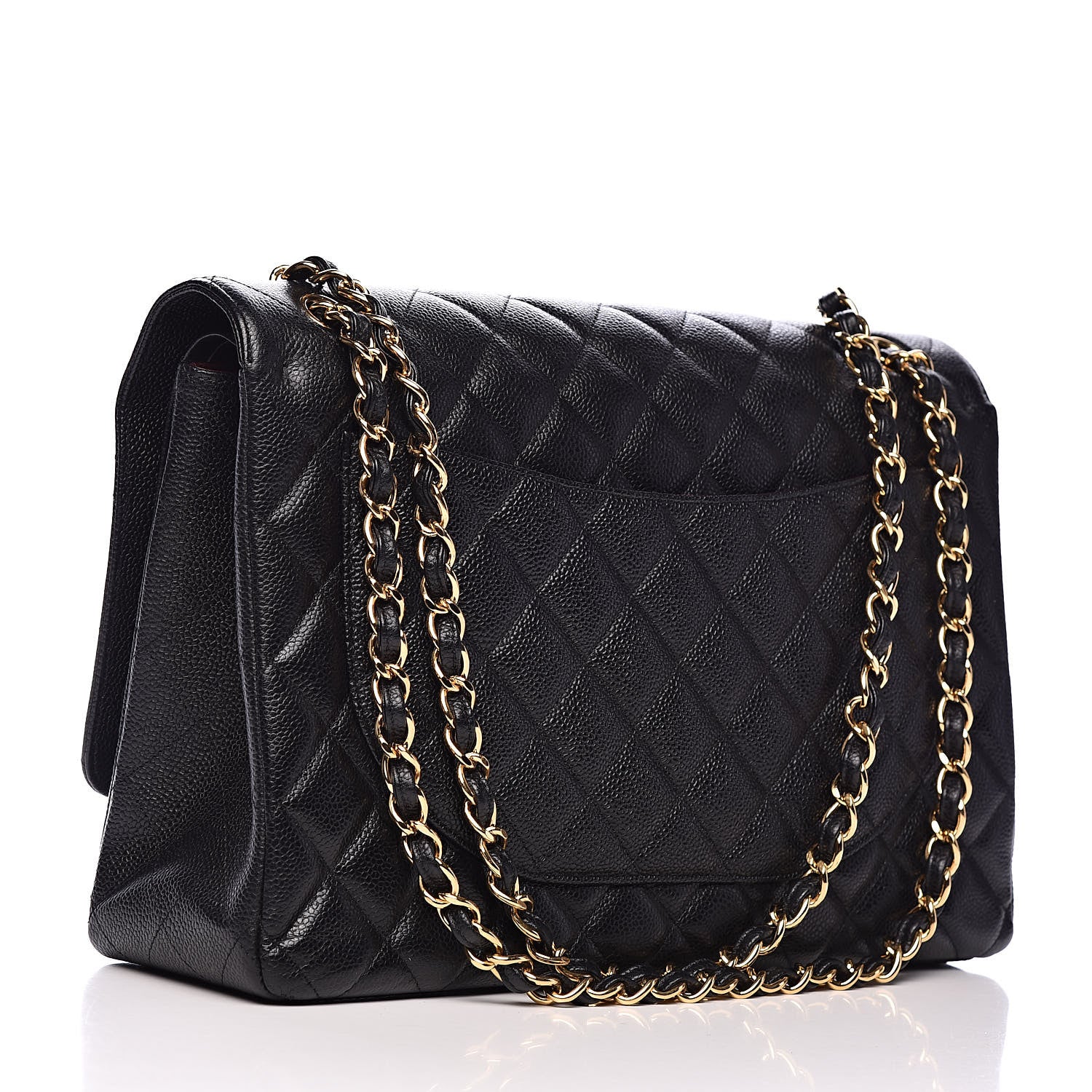 Chanel Caviar Quilted Maxi Double Flap Black 2 of 13