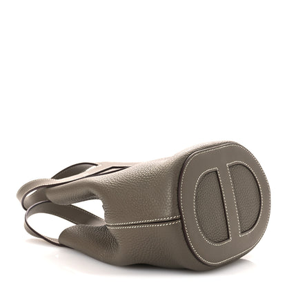 Hermes Taurillon Clemence Swift In-The-Loop 18 Bag Etoupe 4 of 11