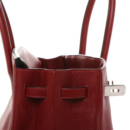 Hermes Taurillon Clemence Birkin 35 Rouge H 22 of 29