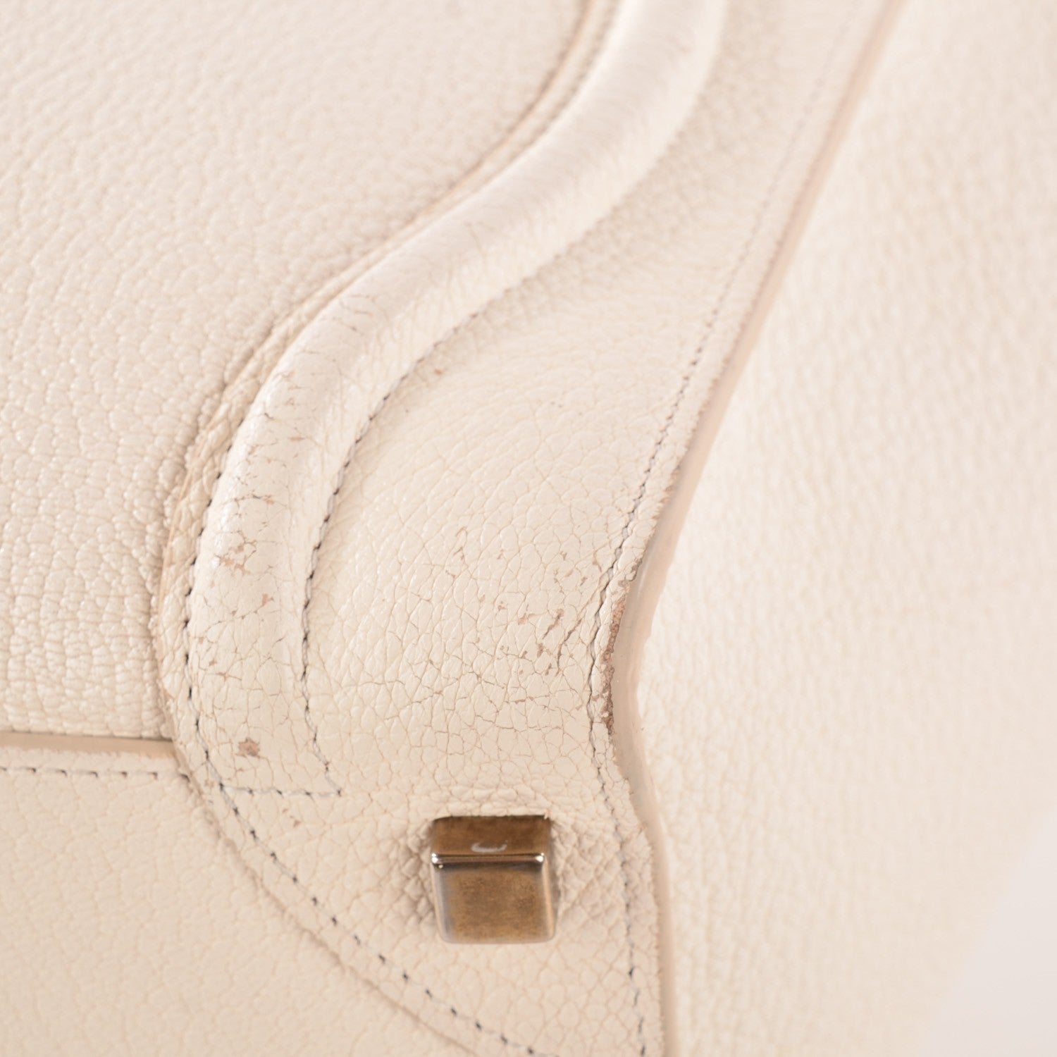 Celine Goatskin Micro Luggage White 9 of 15