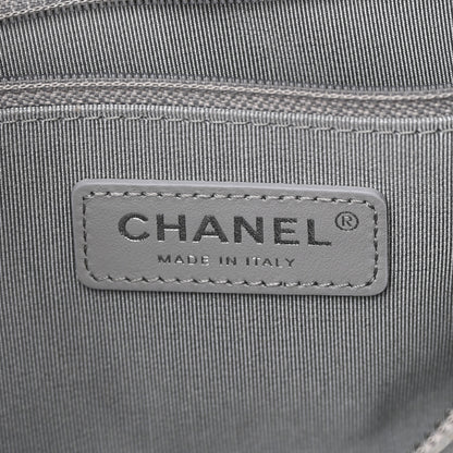 Chanel Metallic Lambskin Signe Bowling Bag Silver 6 of 11