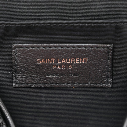 Saint Laurent Calfskin Matelasse Monogram Lou Camera Bag Black 6 of 10