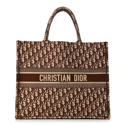 Christian Dior Oblique Book Tote Brown Multicolor 1 of 10