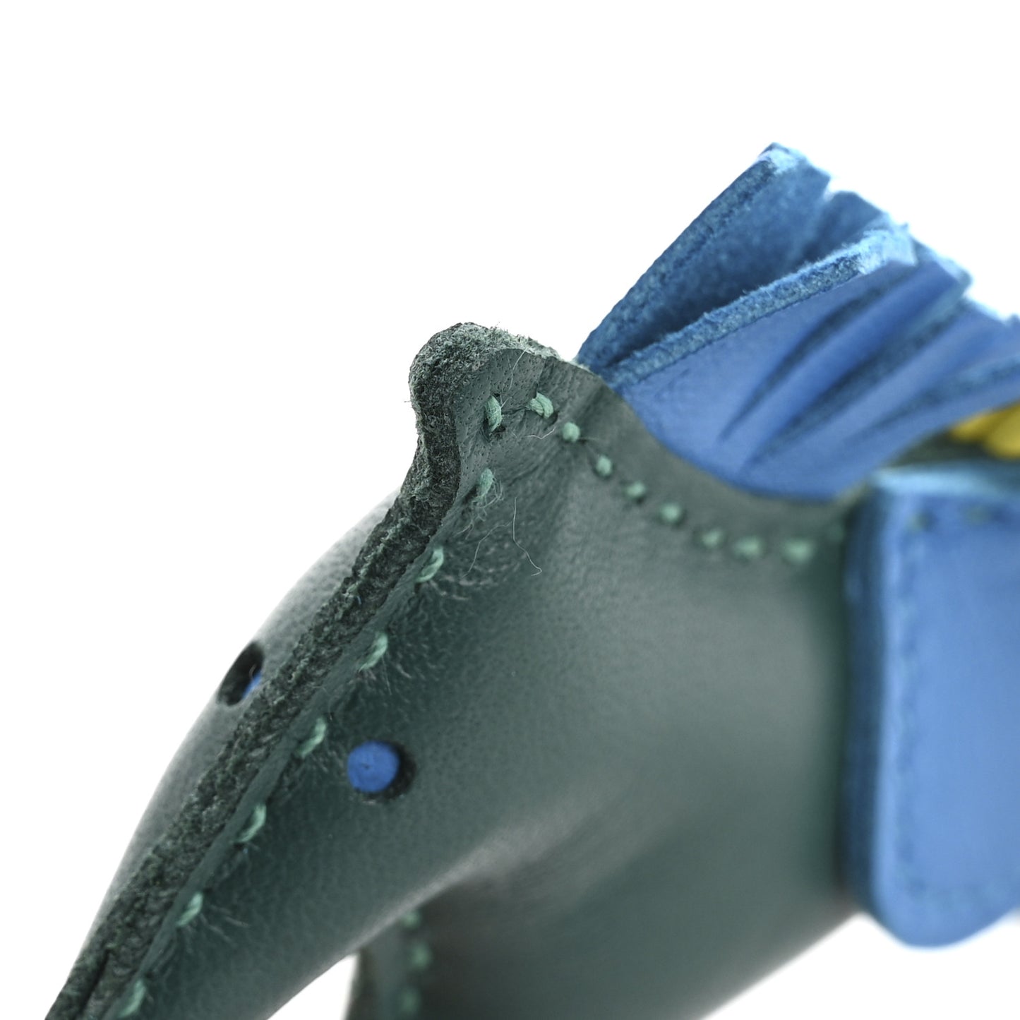 Milo Lambskin Grigri Rodeo Horse Bag Charm PM Malachite Bleu Zanzibar Lime