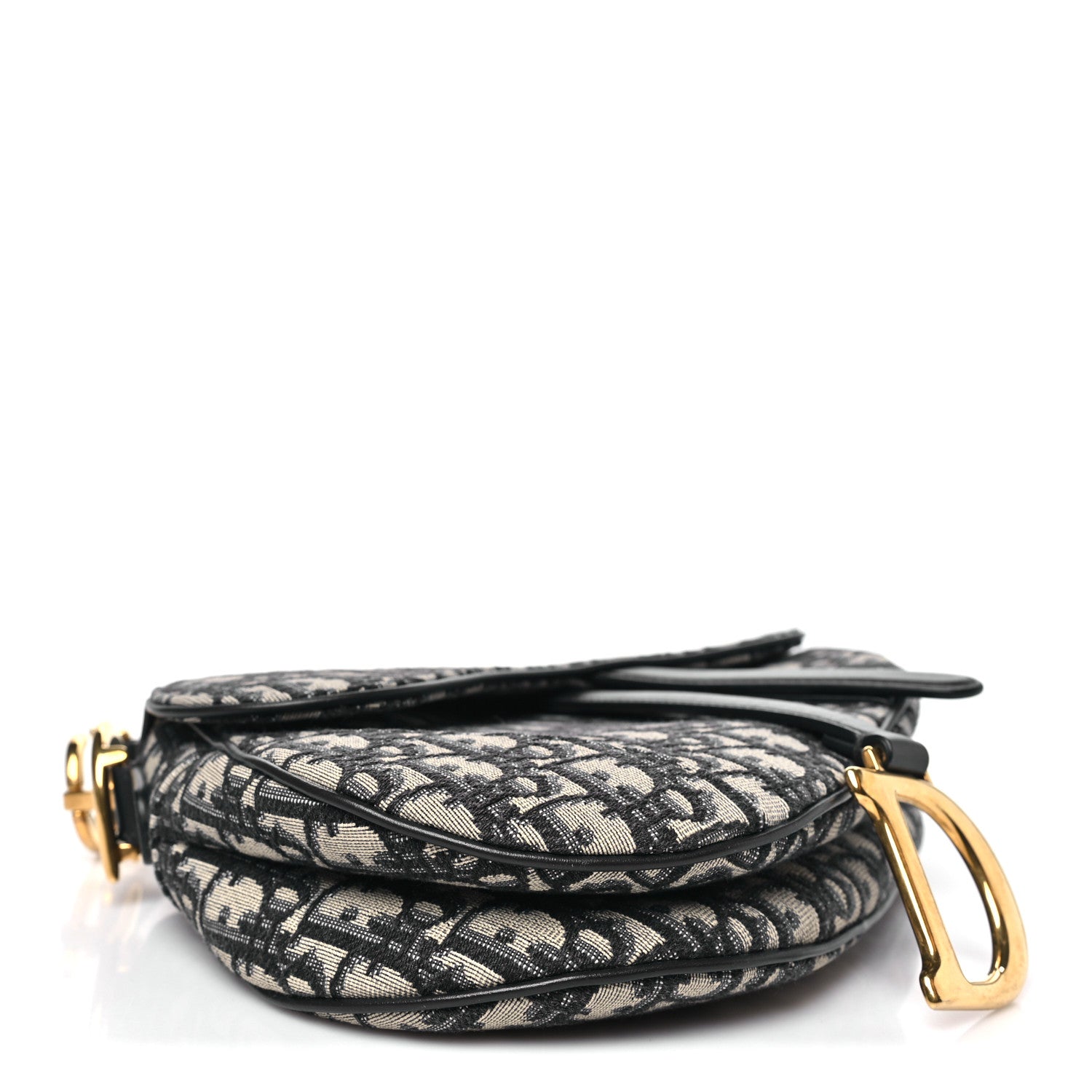 Christian Dior Oblique Saddle Bag Blue 4 of 10