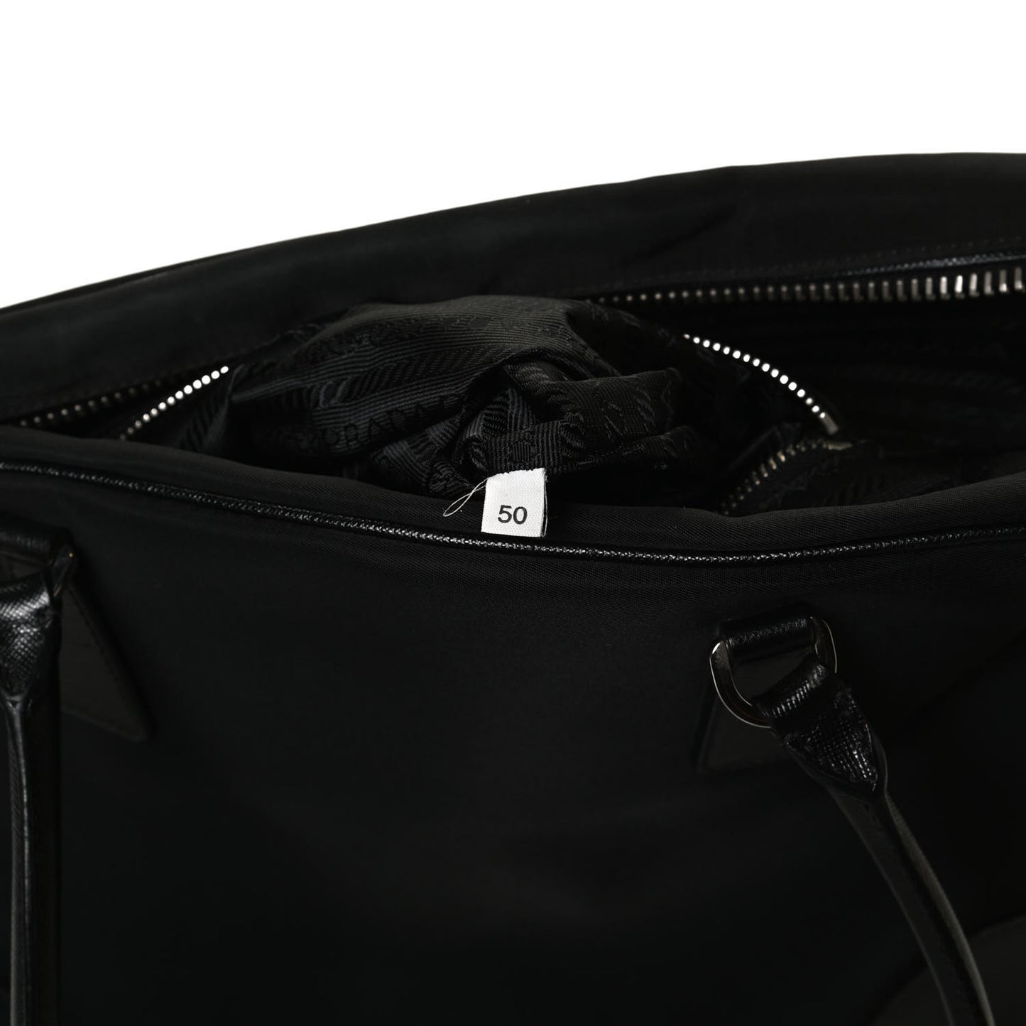 Tessuto Nylon Saffiano Tote Black