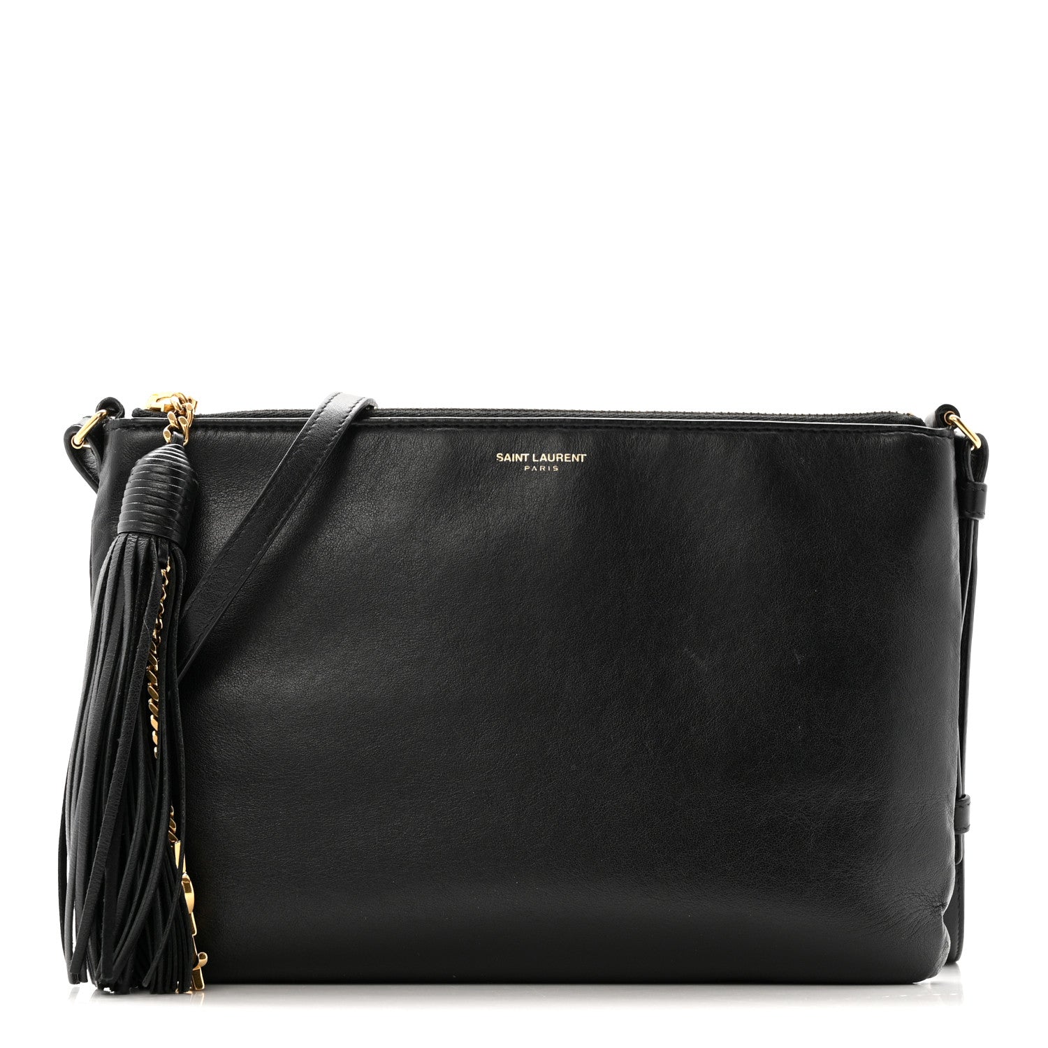 Saint Laurent Calfskin Teen Monogram Crossbody Bag Black 1 of 21