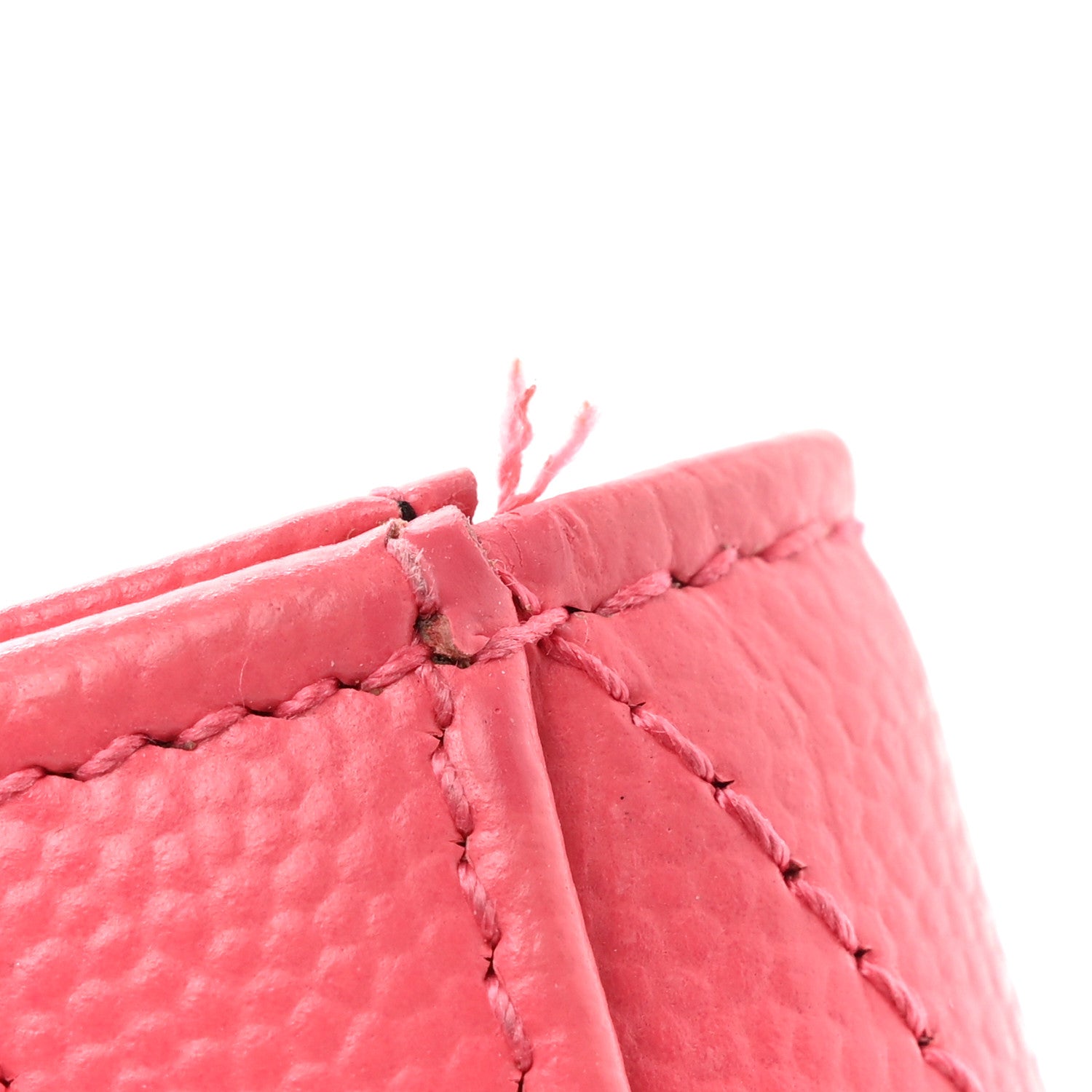 Saint Laurent Grain De Poudre Matelasse Chevron Small Monogram Envelope Wallet Rose Clair 11 of 12